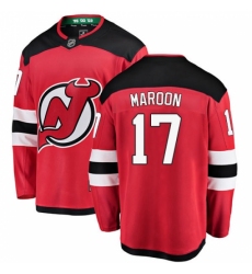 Men's New Jersey Devils #17 Patrick Maroon Fanatics Branded Red Home Breakaway NHL Jersey Men's New Jersey Devils #17 Patrick Maroon Fanatics Branded Red Home Breakaway NHL Jersey