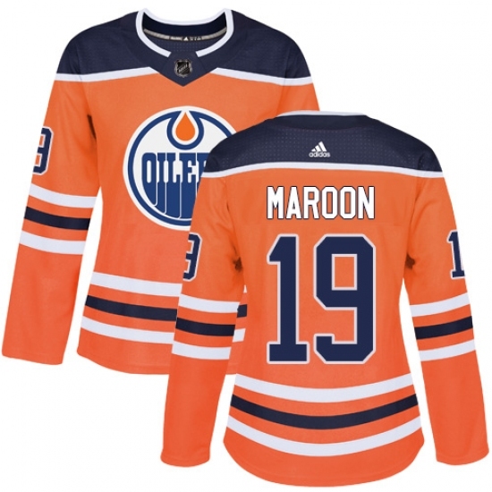 Women's Adidas Edmonton Oilers #19 Patrick Maroon Authentic Orange Home NHL Jersey Women's Adidas Edmonton Oilers #19 Patrick Maroon Authentic Orange Home NHL Jersey