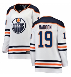 Women's Edmonton Oilers #19 Patrick Maroon Authentic White Away Fanatics Branded Breakaway NHL Jersey Women's Edmonton Oilers #19 Patrick Maroon Authentic White Away Fanatics Branded Breakaway NHL Jersey