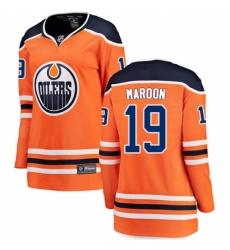 Women's Edmonton Oilers #19 Patrick Maroon Fanatics Branded Orange Home Breakaway NHL Jersey
