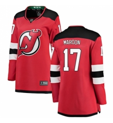 Women's New Jersey Devils #17 Patrick Maroon Fanatics Branded Red Home Breakaway NHL Jersey