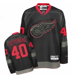 Men's Reebok Detroit Red Wings #40 Henrik Zetterberg Authentic Black Ice NHL Jersey Men's Reebok Detroit Red Wings #40 Henrik Zetterberg Authentic Black Ice NHL Jersey