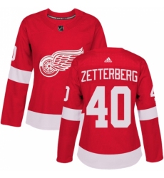 Women's Adidas Detroit Red Wings #40 Henrik Zetterberg Authentic Red Home NHL Jersey Women's Adidas Detroit Red Wings #40 Henrik Zetterberg Authentic Red Home NHL Jersey