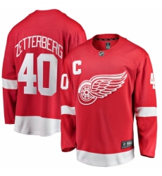 Youth Detroit Red Wings #40 Henrik Zetterberg Fanatics Branded Red Home Breakaway NHL Jersey