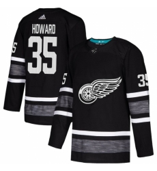 Men's Adidas Detroit Red Wings #35 Jimmy Howard Black 2019 All-Star Game Parley Authentic Stitched NHL Jersey