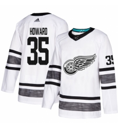 Men's Adidas Detroit Red Wings #35 Jimmy Howard White 2019 All-Star Game Parley Authentic Stitched NHL Jersey