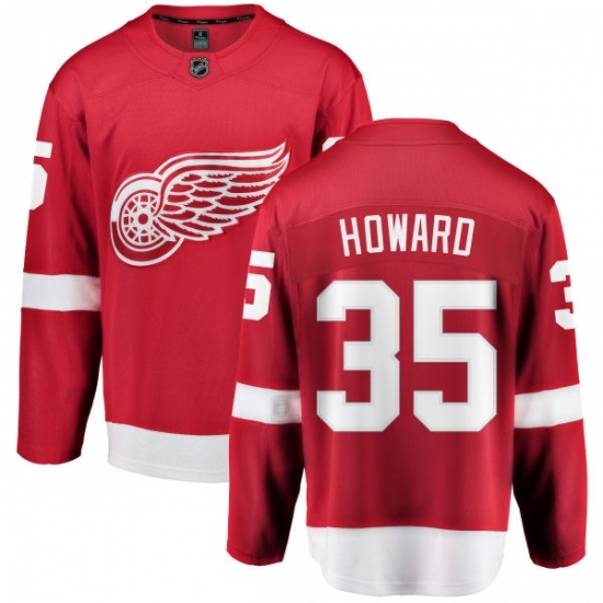 Men's Detroit Red Wings #35 Jimmy Howard Fanatics Branded Red Home Breakaway NHL Jersey Men's Detroit Red Wings #35 Jimmy Howard Fanatics Branded Red Home Breakaway NHL Jersey