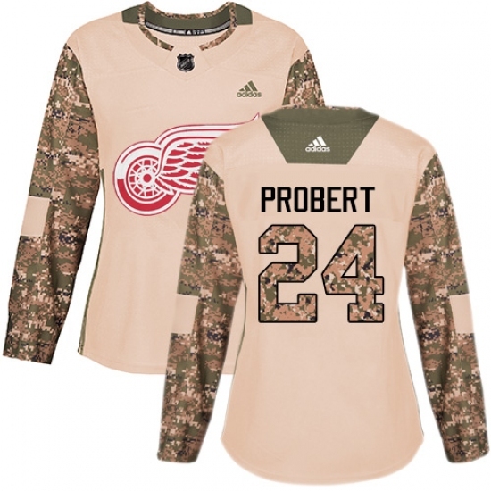 Women's Adidas Detroit Red Wings #24 Bob Probert Authentic Camo Veterans Day Practice NHL Jersey Women's Adidas Detroit Red Wings #24 Bob Probert Authentic Camo Veterans Day Practice NHL Jersey