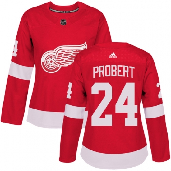 Women's Adidas Detroit Red Wings #24 Bob Probert Authentic Red Home NHL Jersey Women's Adidas Detroit Red Wings #24 Bob Probert Authentic Red Home NHL Jersey