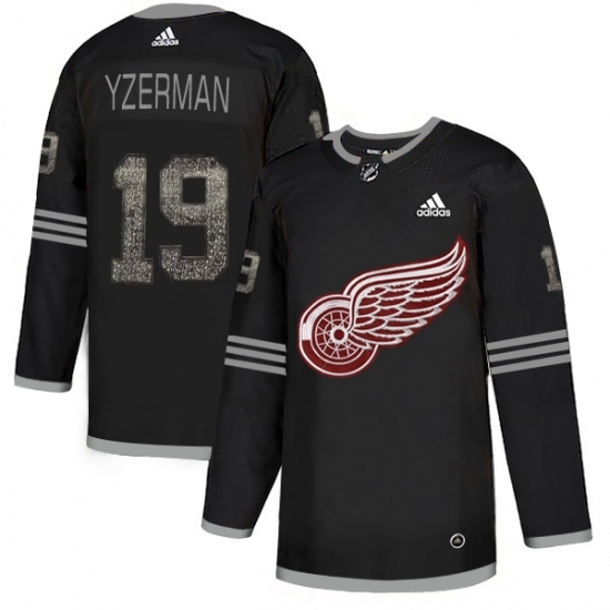 Men's Adidas Detroit Red Wings #19 Steve Yzerman Black Authentic Classic Stitched NHL Jersey Men's Adidas Detroit Red Wings #19 Steve Yzerman Black Authentic Classic Stitched NHL Jersey