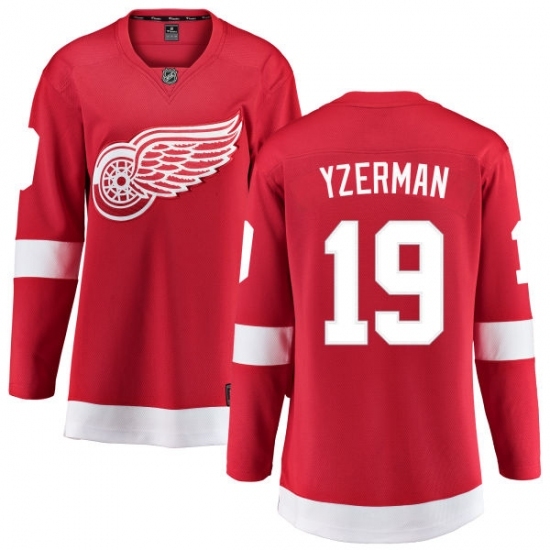 Women's Detroit Red Wings #19 Steve Yzerman Fanatics Branded Red Home Breakaway NHL Jersey Women's Detroit Red Wings #19 Steve Yzerman Fanatics Branded Red Home Breakaway NHL Jersey