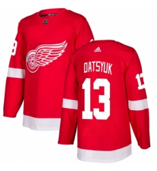 Men's Adidas Detroit Red Wings #13 Pavel Datsyuk Premier Red Home NHL Jersey