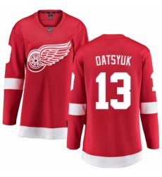 Women's Detroit Red Wings #13 Pavel Datsyuk Fanatics Branded Red Home Breakaway NHL Jersey
