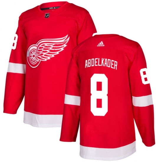 Men's Adidas Detroit Red Wings #8 Justin Abdelkader Authentic Red Home NHL Jersey Men's Adidas Detroit Red Wings #8 Justin Abdelkader Authentic Red Home NHL Jersey