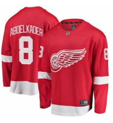 Youth Detroit Red Wings #8 Justin Abdelkader Fanatics Branded Red Home Breakaway NHL Jersey