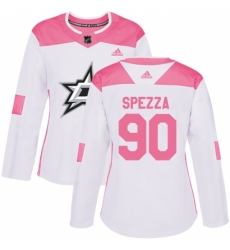 Women's Adidas Dallas Stars #90 Jason Spezza Authentic White/Pink Fashion NHL Jersey