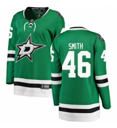 Women's Dallas Stars #46 Gemel Smith Authentic Green Home Fanatics Branded Breakaway NHL Jersey