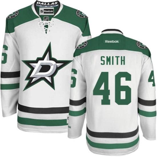 Women's Reebok Dallas Stars #46 Gemel Smith Authentic White Away NHL Jersey Women's Reebok Dallas Stars #46 Gemel Smith Authentic White Away NHL Jersey
