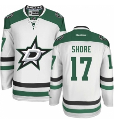 Women's Reebok Dallas Stars #17 Devin Shore Authentic White Away NHL Jersey