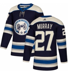 Men's Adidas Columbus Blue Jackets #27 Ryan Murray Authentic Navy Blue Alternate NHL Jersey