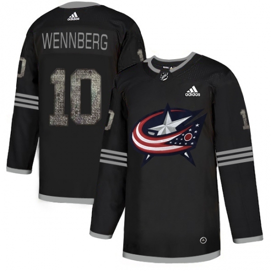Men's Adidas Columbus Blue Jackets #10 Alexander Wennberg Black Authentic Classic Stitched NHL Jersey Men's Adidas Columbus Blue Jackets #10 Alexander Wennberg Black Authentic Classic Stitched NHL Jersey