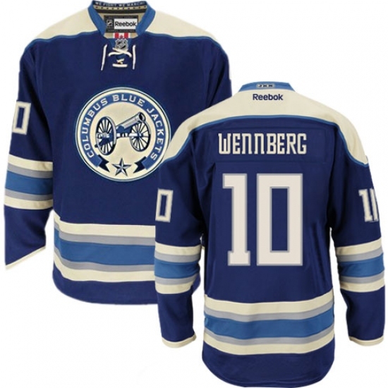 Women's Reebok Columbus Blue Jackets #10 Alexander Wennberg Authentic Navy Blue Third NHL Jersey Women's Reebok Columbus Blue Jackets #10 Alexander Wennberg Authentic Navy Blue Third NHL Jersey