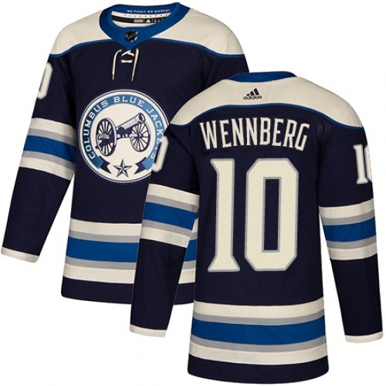 Youth Adidas Columbus Blue Jackets #10 Alexander Wennberg Authentic Navy Blue Alternate NHL Jersey Youth Adidas Columbus Blue Jackets #10 Alexander Wennberg Authentic Navy Blue Alternate NHL Jersey