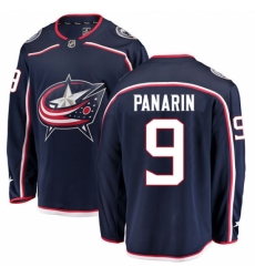 Men's Columbus Blue Jackets #9 Artemi Panarin Fanatics Branded Navy Blue Home Breakaway NHL Jersey