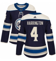 Women's Adidas Columbus Blue Jackets #4 Scott Harrington Authentic Navy Blue Alternate NHL Jersey Women's Adidas Columbus Blue Jackets #4 Scott Harrington Authentic Navy Blue Alternate NHL Jersey