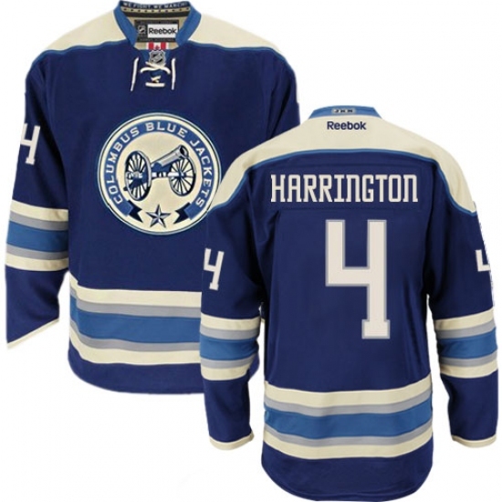 Youth Reebok Columbus Blue Jackets #4 Scott Harrington Authentic Navy Blue Third NHL Jersey Youth Reebok Columbus Blue Jackets #4 Scott Harrington Authentic Navy Blue Third NHL Jersey