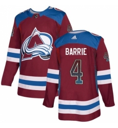 Men's Adidas Colorado Avalanche #4 Tyson Barrie Authentic Burgundy Drift Fashion NHL Jersey