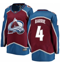 Women's Colorado Avalanche #4 Tyson Barrie Fanatics Branded Maroon Home Breakaway NHL Jersey