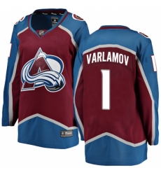 Women's Colorado Avalanche #1 Semyon Varlamov Fanatics Branded Maroon Home Breakaway NHL Jersey Women's Colorado Avalanche #1 Semyon Varlamov Fanatics Branded Maroon Home Breakaway NHL Jersey
