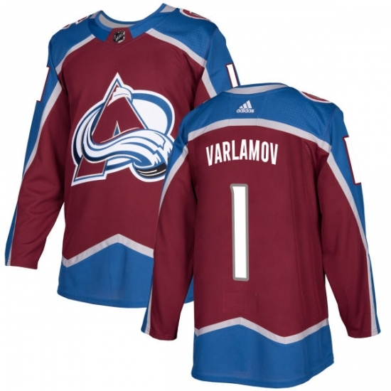 Youth Adidas Colorado Avalanche #1 Semyon Varlamov Authentic Burgundy Red Home NHL Jersey Youth Adidas Colorado Avalanche #1 Semyon Varlamov Authentic Burgundy Red Home NHL Jersey