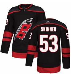 Men's Adidas Carolina Hurricanes #53 Jeff Skinner Authentic Black Alternate NHL Jersey Men's Adidas Carolina Hurricanes #53 Jeff Skinner Authentic Black Alternate NHL Jersey