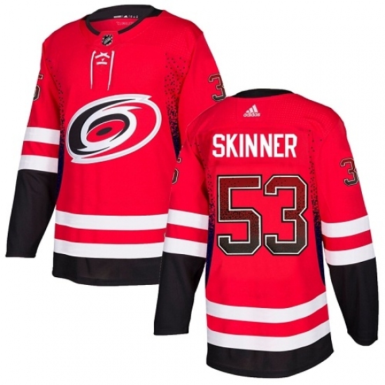 Men's Adidas Carolina Hurricanes #53 Jeff Skinner Authentic Red Drift Fashion NHL Jersey Men's Adidas Carolina Hurricanes #53 Jeff Skinner Authentic Red Drift Fashion NHL Jersey