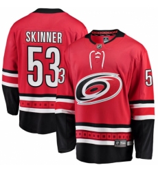 Men's Carolina Hurricanes #53 Jeff Skinner Fanatics Branded Red Home Breakaway NHL Jersey Men's Carolina Hurricanes #53 Jeff Skinner Fanatics Branded Red Home Breakaway NHL Jersey