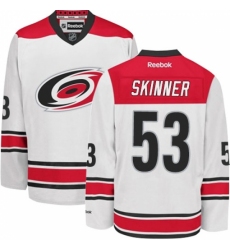 Youth Reebok Carolina Hurricanes #53 Jeff Skinner Authentic White Away NHL Jersey Youth Reebok Carolina Hurricanes #53 Jeff Skinner Authentic White Away NHL Jersey
