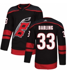 Youth Adidas Carolina Hurricanes #33 Scott Darling Premier Black Alternate NHL Jersey