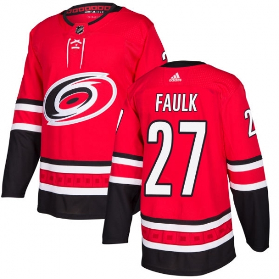 Youth Adidas Carolina Hurricanes #27 Justin Faulk Premier Red Home NHL Jersey Youth Adidas Carolina Hurricanes #27 Justin Faulk Premier Red Home NHL Jersey