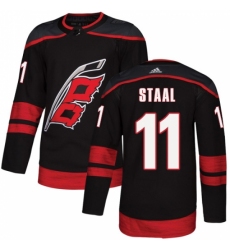 Men's Adidas Carolina Hurricanes #11 Jordan Staal Authentic Black Alternate NHL Jersey