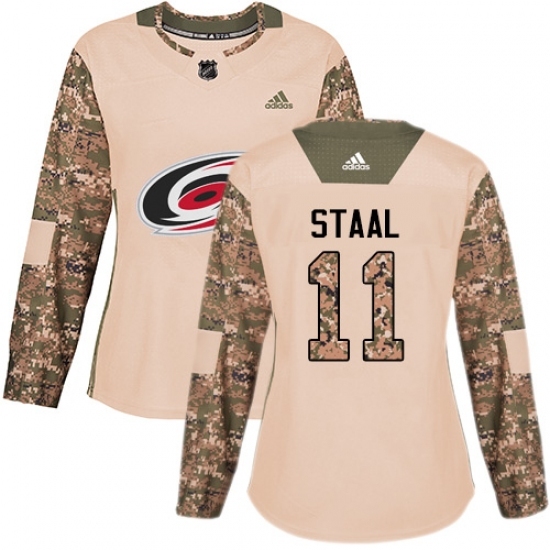 Women's Adidas Carolina Hurricanes #11 Jordan Staal Authentic Camo Veterans Day Practice NHL Jersey Women's Adidas Carolina Hurricanes #11 Jordan Staal Authentic Camo Veterans Day Practice NHL Jersey