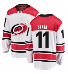 Youth Carolina Hurricanes #11 Jordan Staal Fanatics Branded White Away Breakaway NHL Jersey