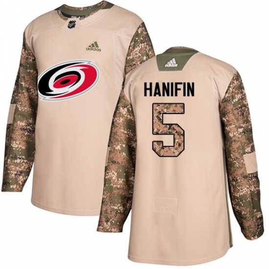 Men's Adidas Carolina Hurricanes #5 Noah Hanifin Authentic Camo Veterans Day Practice NHL Jersey Men's Adidas Carolina Hurricanes #5 Noah Hanifin Authentic Camo Veterans Day Practice NHL Jersey