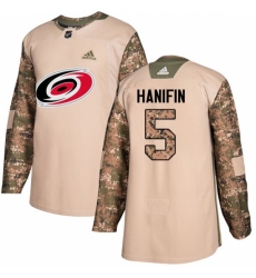 Youth Adidas Carolina Hurricanes #5 Noah Hanifin Authentic Camo Veterans Day Practice NHL Jersey Youth Adidas Carolina Hurricanes #5 Noah Hanifin Authentic Camo Veterans Day Practice NHL Jersey