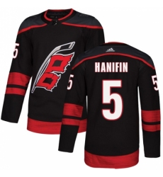 Youth Adidas Carolina Hurricanes #5 Noah Hanifin Premier Black Alternate NHL Jersey Youth Adidas Carolina Hurricanes #5 Noah Hanifin Premier Black Alternate NHL Jersey