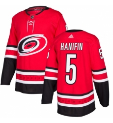 Youth Adidas Carolina Hurricanes #5 Noah Hanifin Premier Red Home NHL Jersey Youth Adidas Carolina Hurricanes #5 Noah Hanifin Premier Red Home NHL Jersey