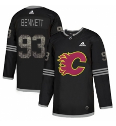 Men's Adidas Calgary Flames #93 Sam Bennett Black Authentic Classic Stitched NHL Jersey