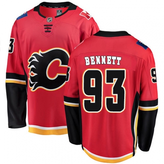 Youth Calgary Flames #93 Sam Bennett Fanatics Branded Red Home Breakaway NHL Jersey Youth Calgary Flames #93 Sam Bennett Fanatics Branded Red Home Breakaway NHL Jersey