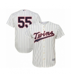 Youth Minnesota Twins #55 Taylor Rogers Authentic Cream Alternate Cool Base Baseball Player Jersey